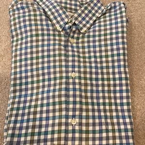 Beretta purple and green plaid button down shirt 3XL